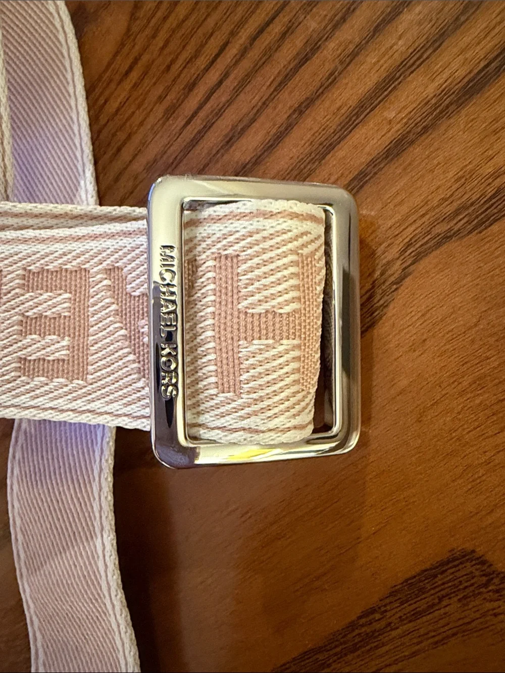 Michael Kors Pale Pink Branded Adjustable Shoulder Strap